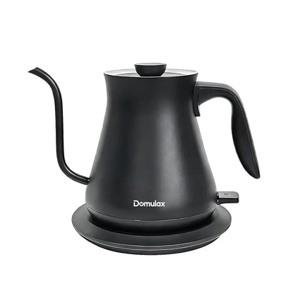 Gooseneck Electric Kettle Temperature Coffee & Tea, Quick Heating, One-Click Control Rapid Boiling Electric Kettle Stainless Steel, Built-In Brew Timer,Pour-Over Coffee Maker with Slender Spout, Electric Kettle, Teapot, Kettle 1000W/0.8L (Ebony Black)